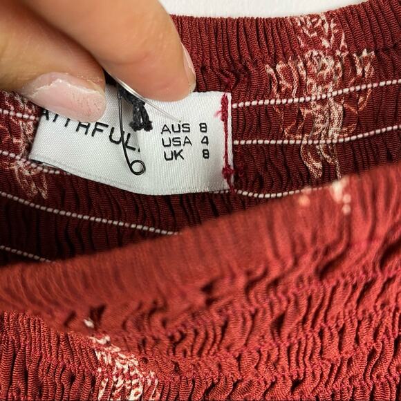 BOHO COWGIRL Faithfull the Brand Paoro Dress – Festival Style – Size 4 NWT - Picture 4 of 9